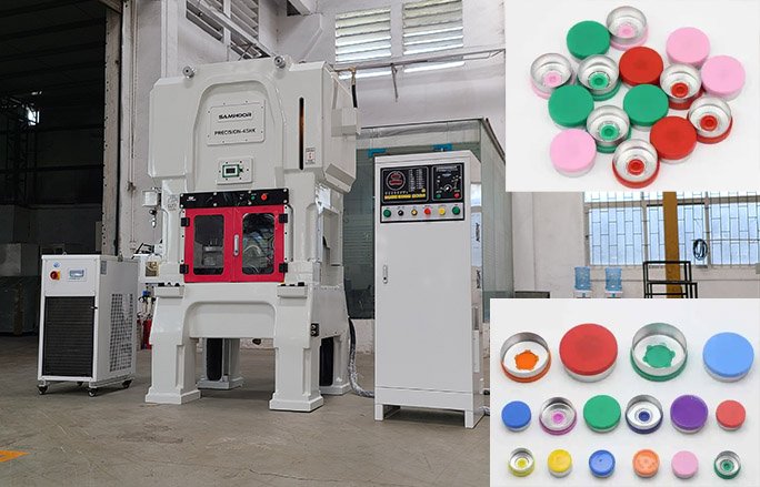 High-speed precision stamping Flip Off Caps And Tear Off Caps for medical packaging industry high-speed power press machine