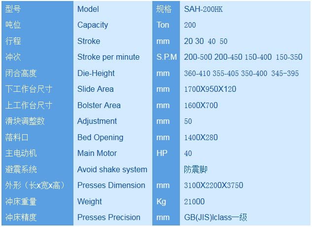 200T Longmen high-speed punch press detailed 